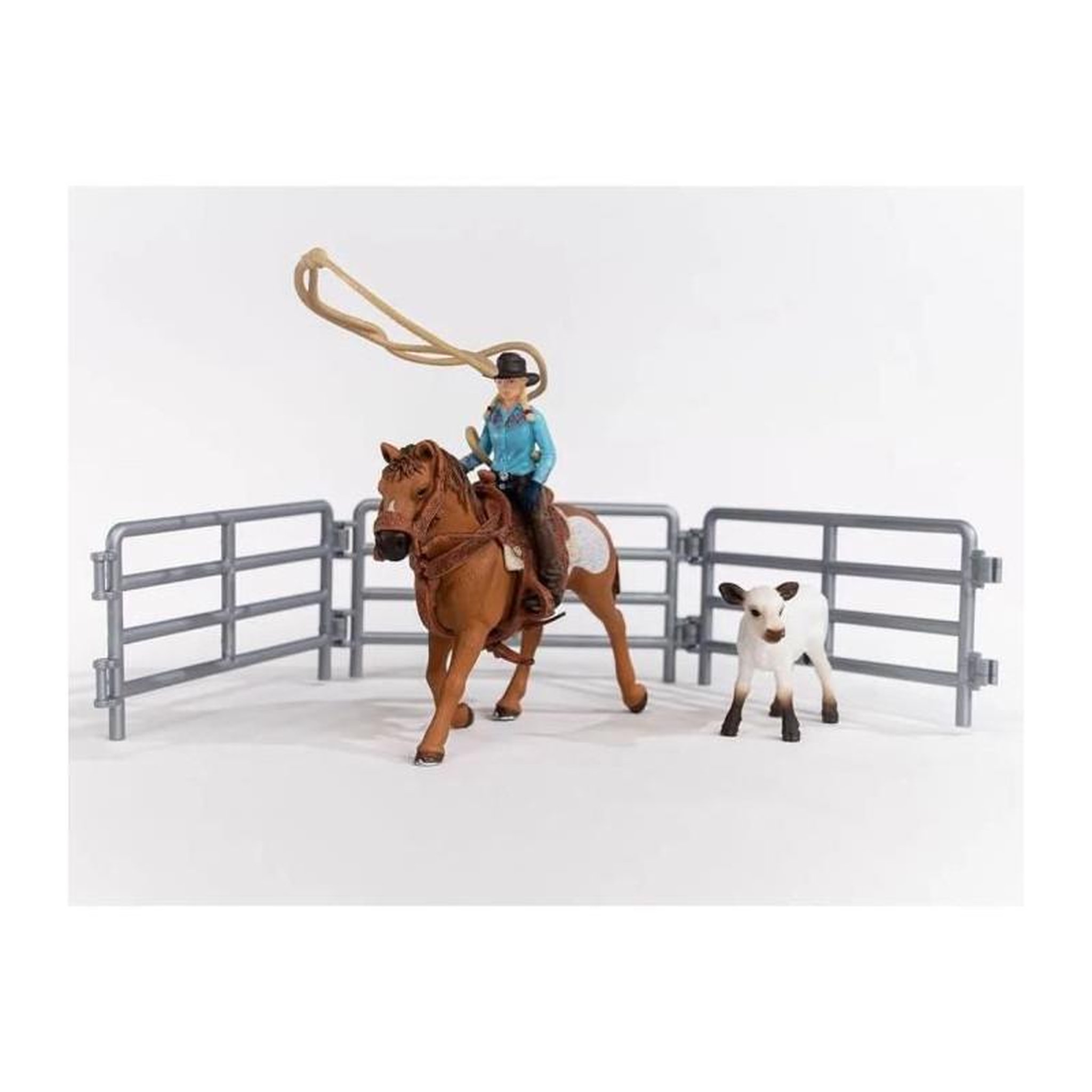 Voir la diapositive 4 : Schleich Equipe de Cowboy et leurs lassos - SCHLEICH - 42577 - A partir de 3 ans