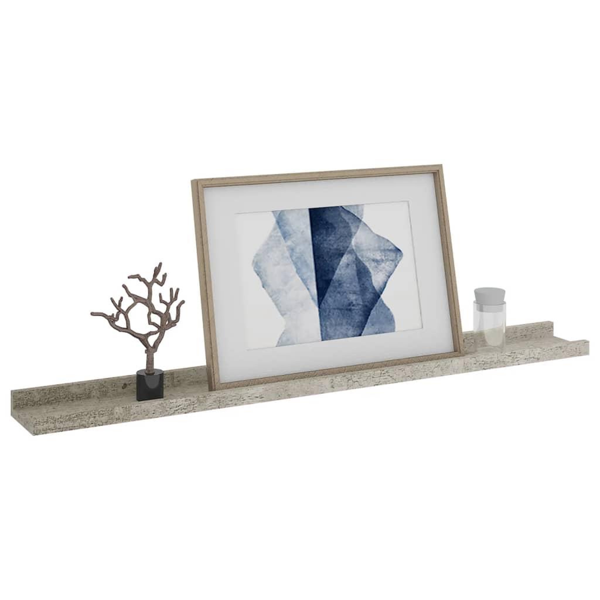 Voir la diapositive 3 : VIDAXL Etageres murales 4 pcs Gris beton 80x9x3 cm