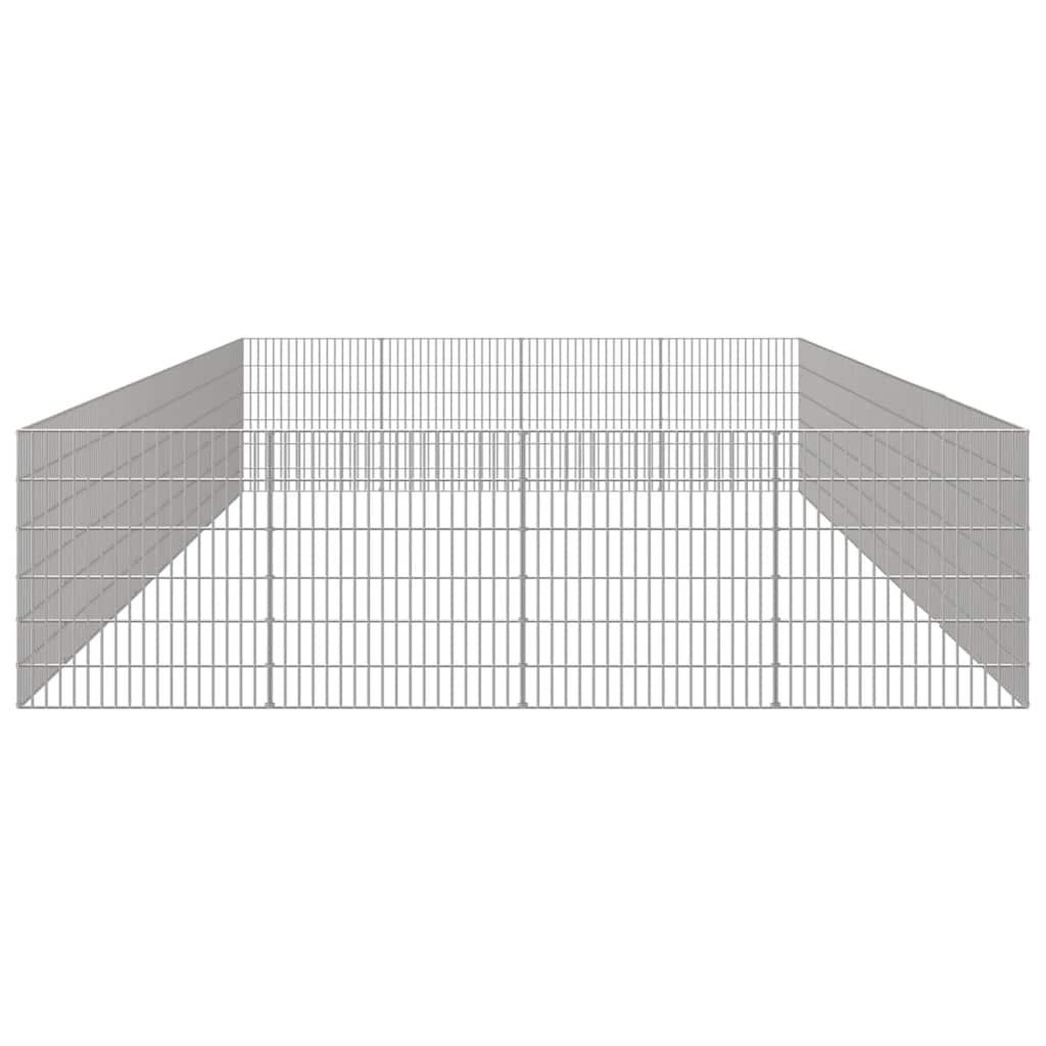 Voir la diapositive 5 : VIDAXL Enclos pour animaux en liberte 24panneaux 54x60cm fer galvanise