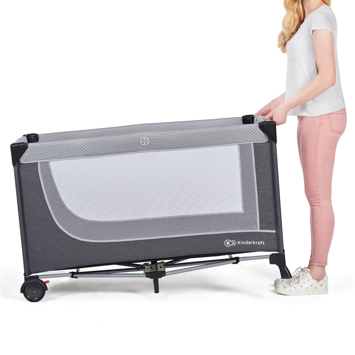 KINDERKRAFT Lit parapluie multifonction avec table à langer et accessoires