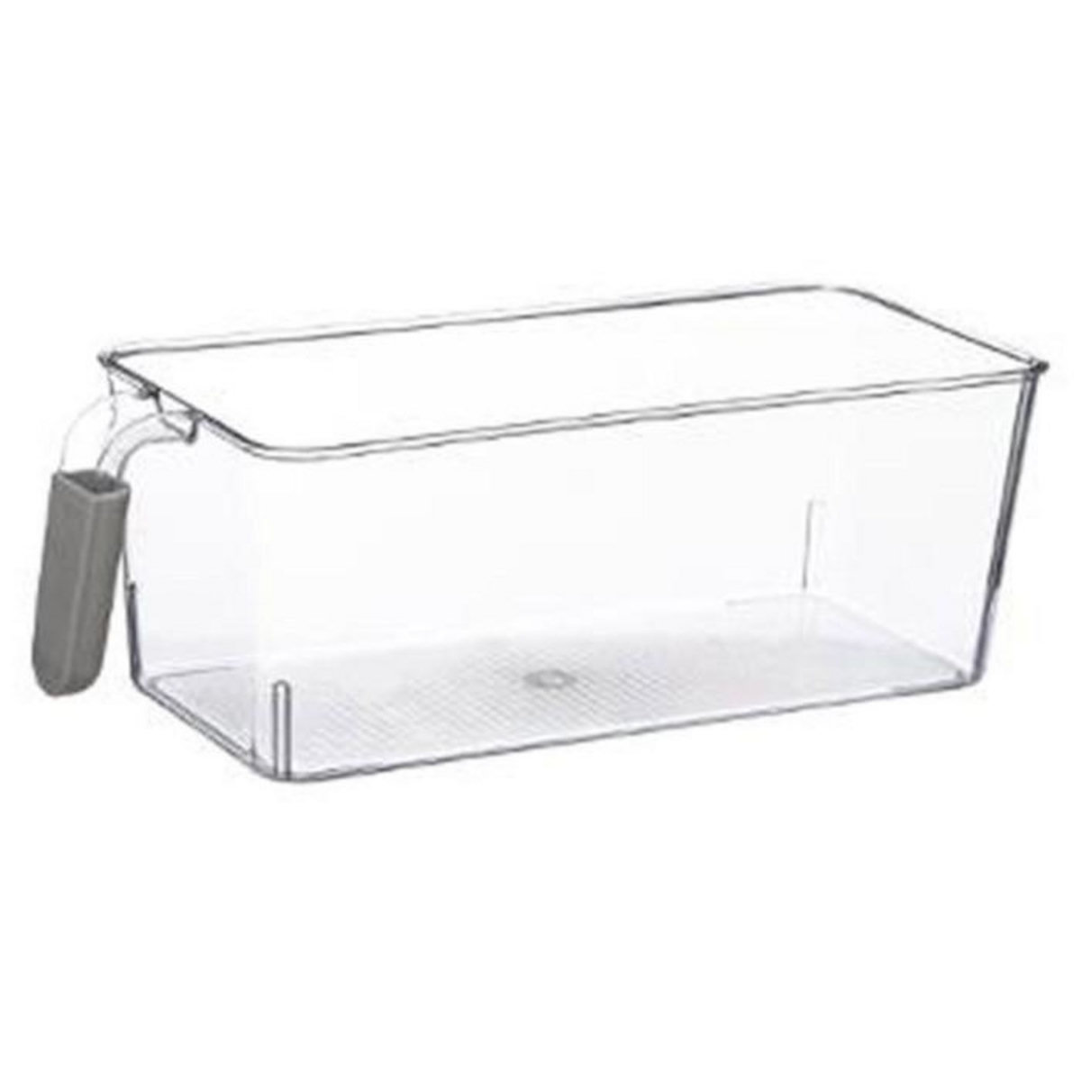 FIVE Bac de Rangement Frigo  Poignée  12cm Transparent