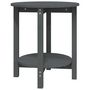 Voir la diapositive 2 : VIDAXL Table basse Gris Ø 55x60 cm Bois massif de pin