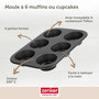 Voir la diapositive 5 : ZENKER Moule à muffins 6 empreintes 28 x 19 cm Zenker Black Metallic