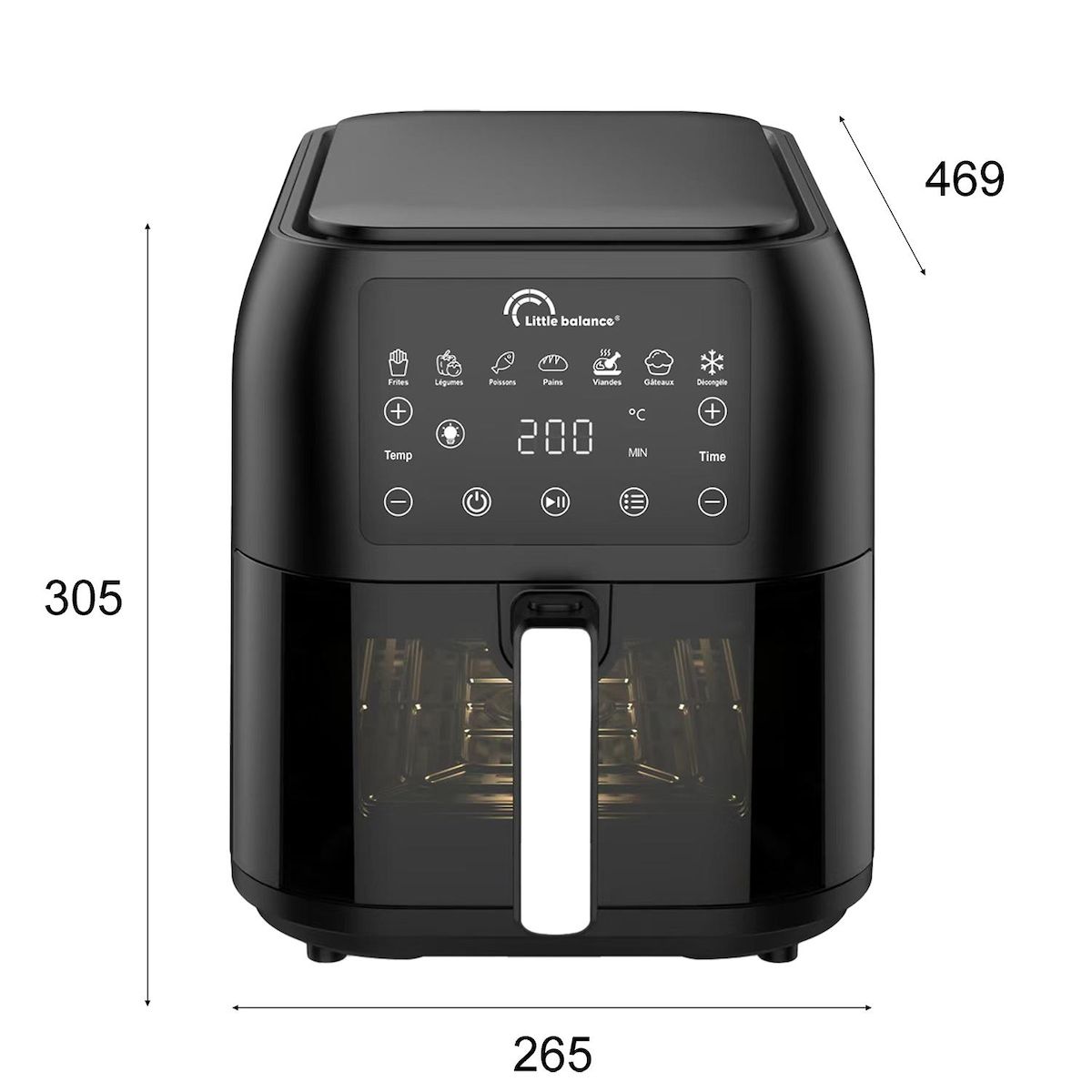 LITTLE BALANCE Friteuse sans huile 1700w - 8866