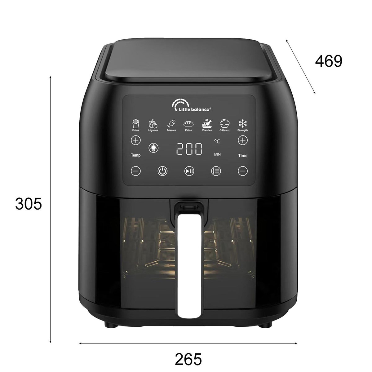 LITTLE BALANCE Friteuse sans huile 1700w - 8866