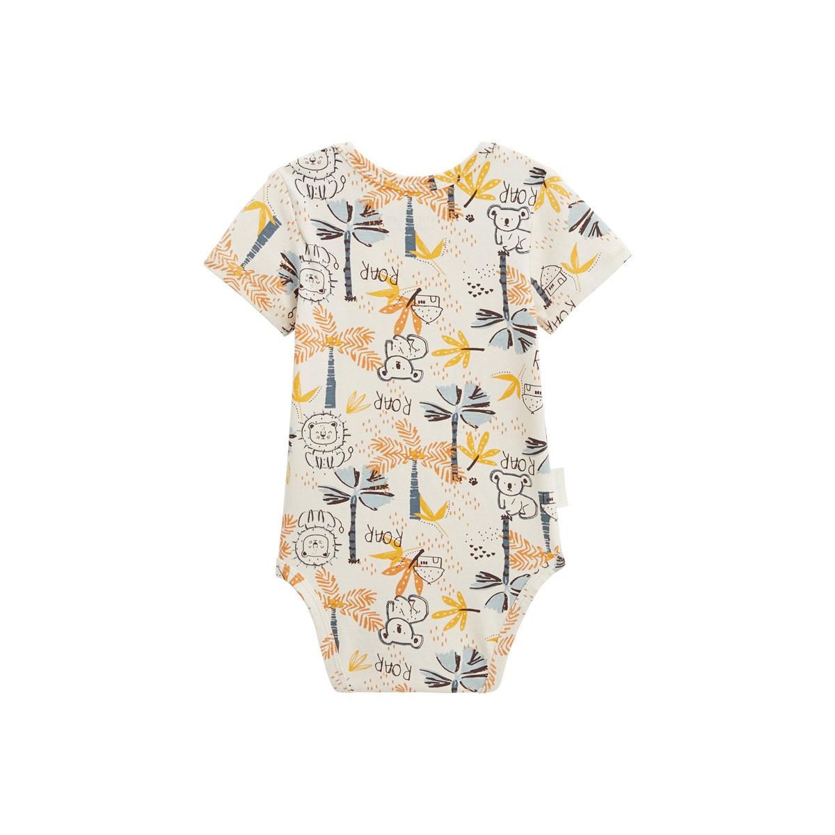 Petit Béguin Lot de 2 bodies bébé manches courtes Tapioca