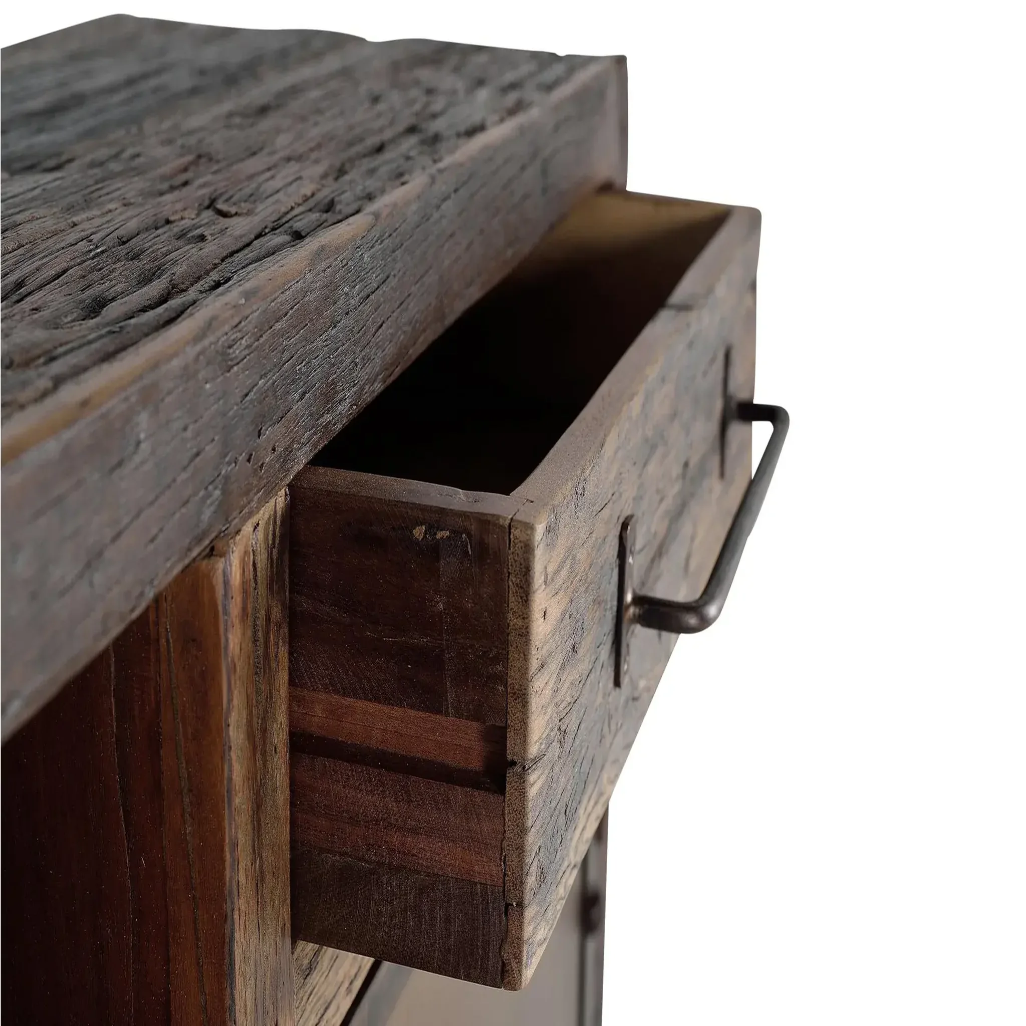 Voir la diapositive 5 : GINER Y COLOMER SL Buffet en bois récupéré de traverses de chemin de fer 180cm style industriel vintage