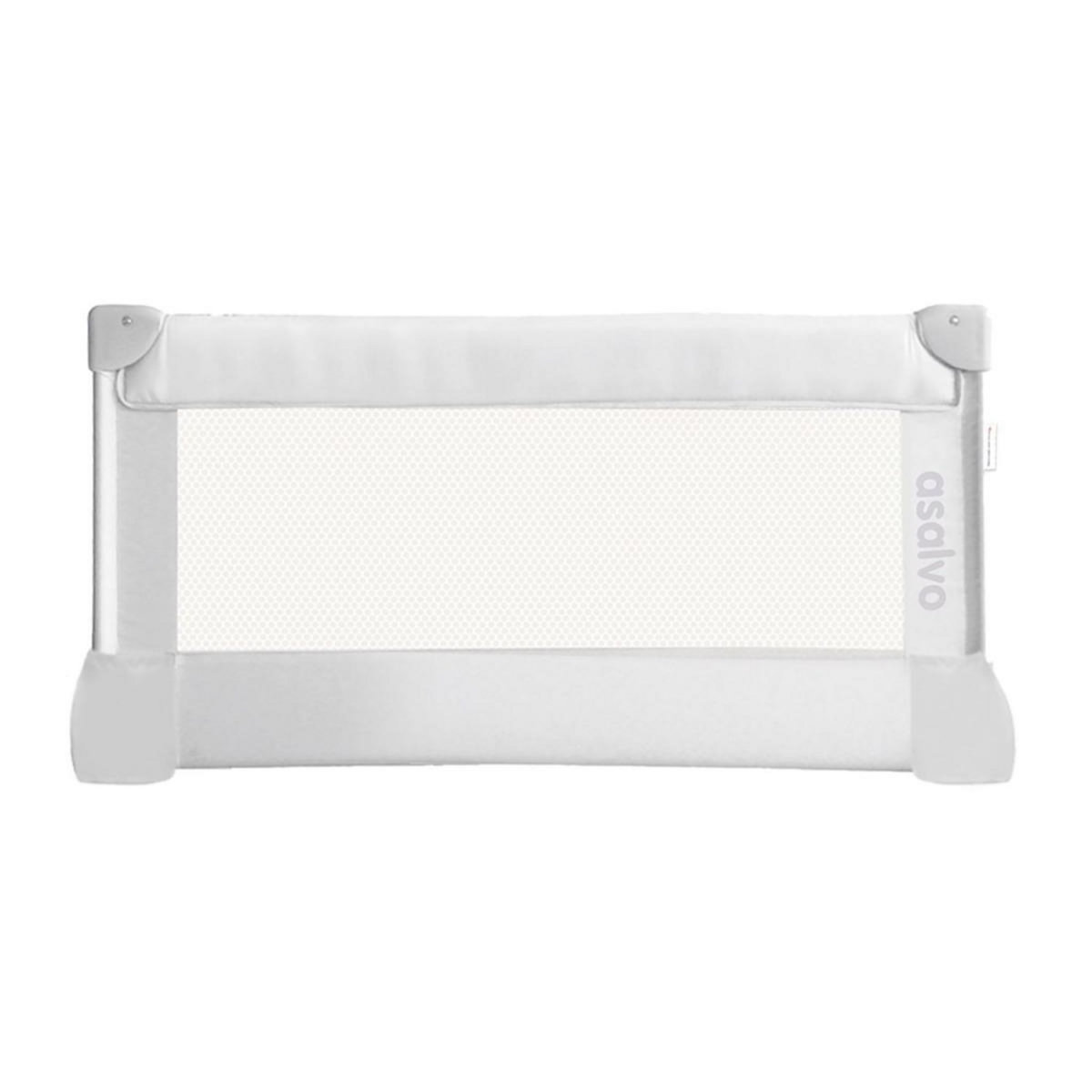 Asalvo Barrière de Lit Pliable 90 cm en Blanc - Sécurité et Confort pour Enfants