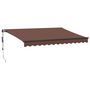 Voir la diapositive 2 : VIDAXL Auvent retractable automatique marron 350x250 cm