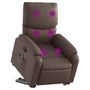Voir la diapositive 3 : VIDAXL Fauteuil inclinable de massage Marron Similicuir