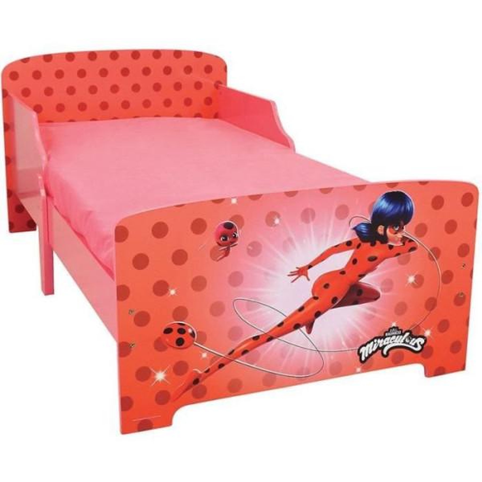 Voir la diapositive 4 : Fun House Fun house miraculous ladybug lit avec sommier a lattes 140x70 cm