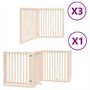 Voir la diapositive 2 : VIDAXL Barriere pour chien porte pliable 10 panneaux bois de peuplier