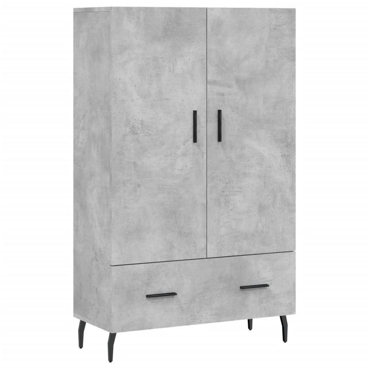 VIDAXL Buffet haut gris beton 69,5x31x115 cm bois d'ingenierie