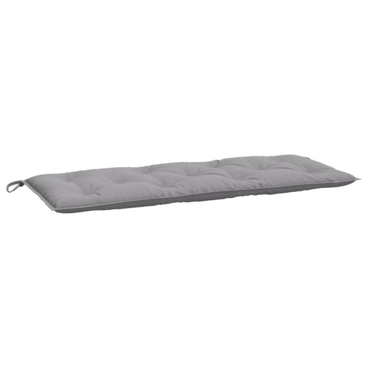 VIDAXL Coussin de banc de jardin gris 120x50x7 cm tissu oxford