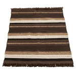 Paris Prix Plaid Déco en Coton  Ethnique  90x150cm Marron