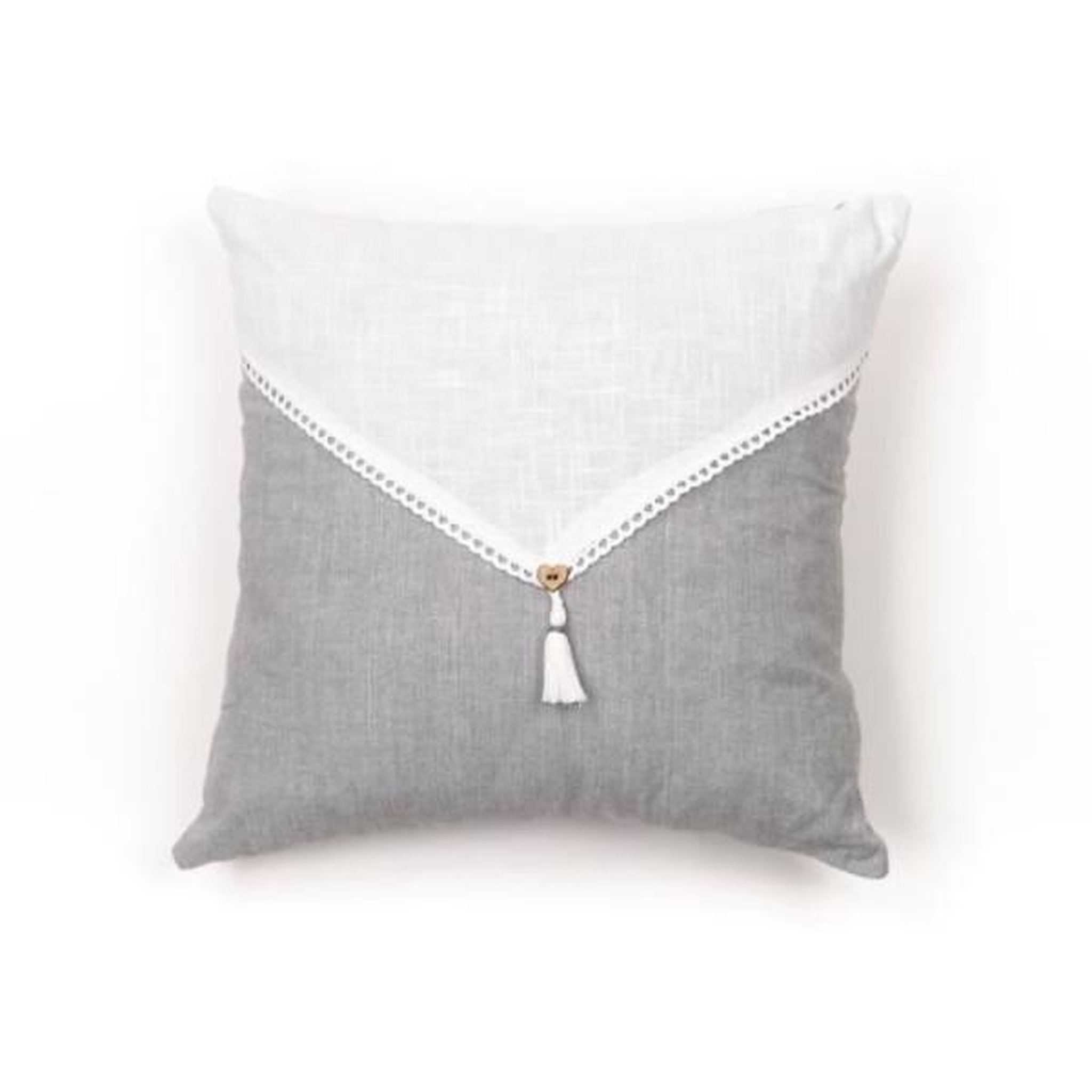 Voir la diapositive 3 : Today Coussin déhoussable grise/blanche today charme