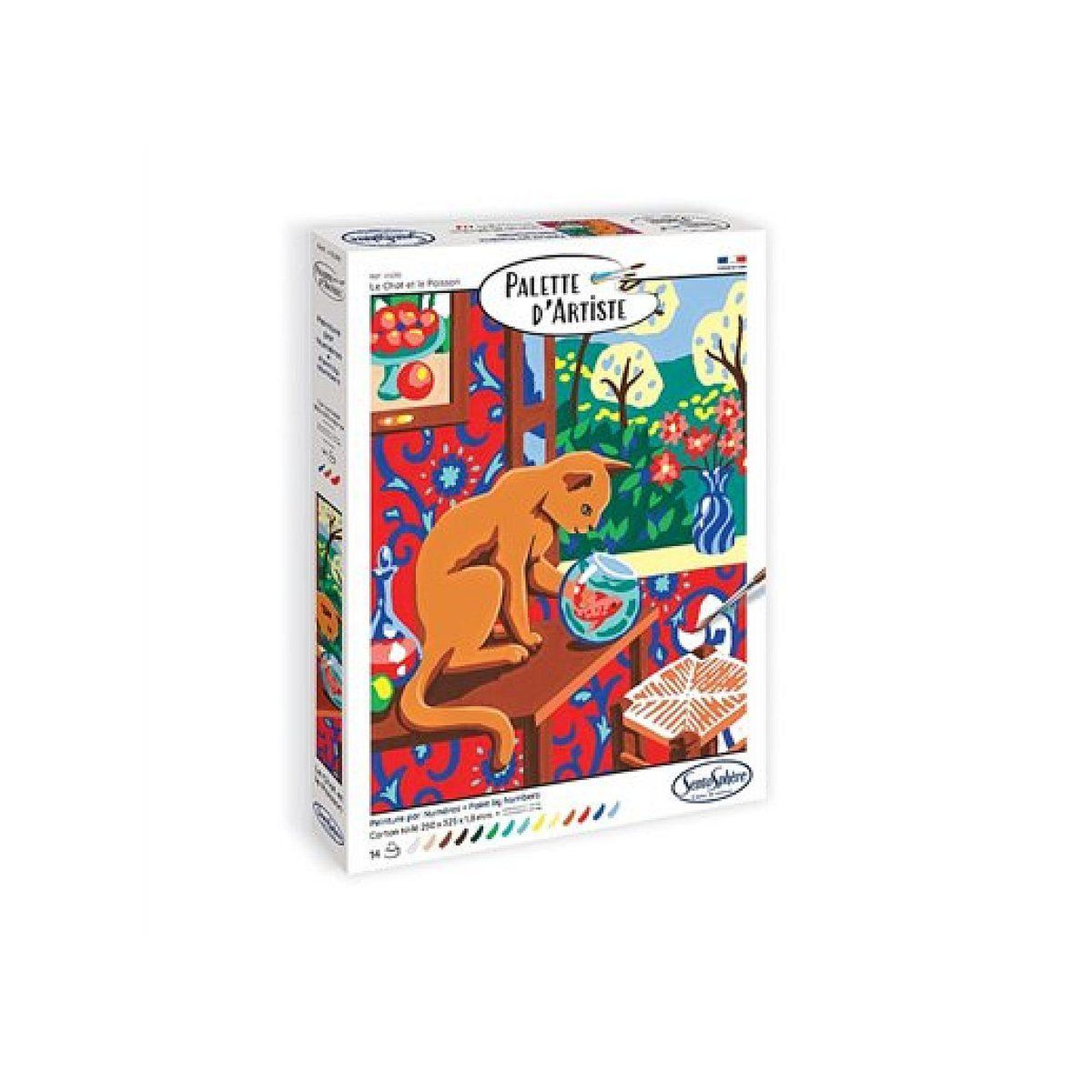 Sentosphere Palette d'artiste - le chat et le poisson