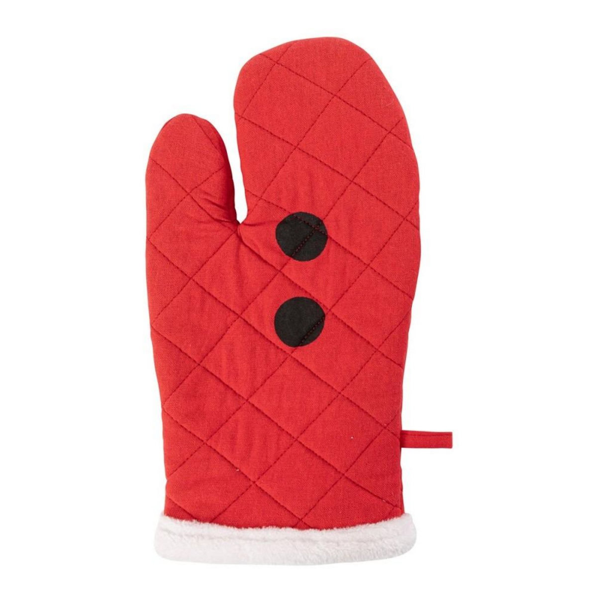 ATMOSPHERA Gant et manique Père Noël rouge coton