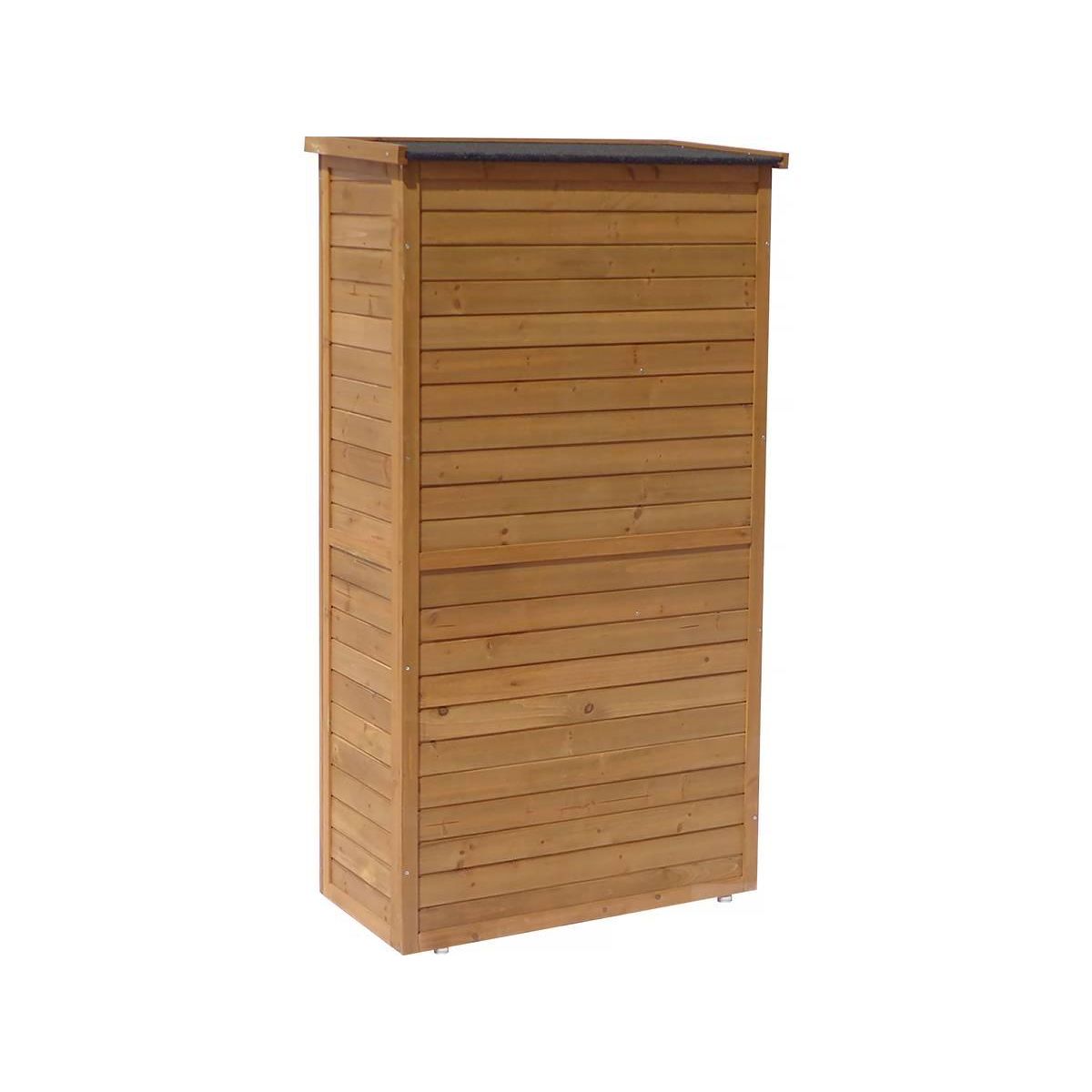 Habitat et Jardin Armoire de jardin  Space  - 87 x 46.5 x 160 cm - Marron