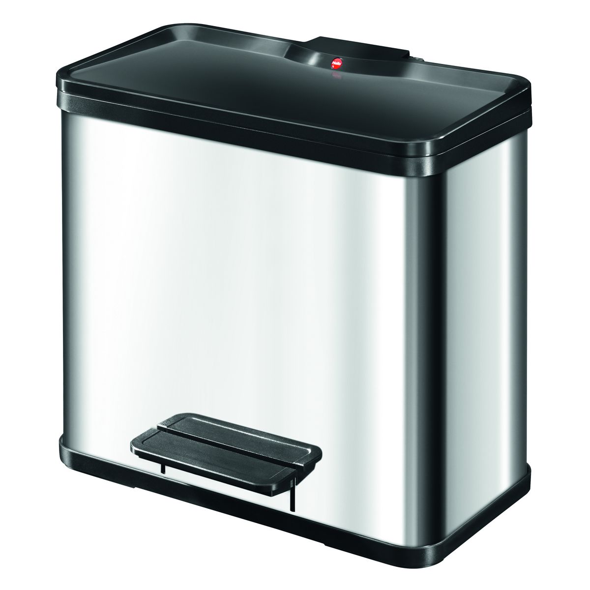 HAILO Poubelle de tri à pédale 3x9L Öko Trio Plus Inox