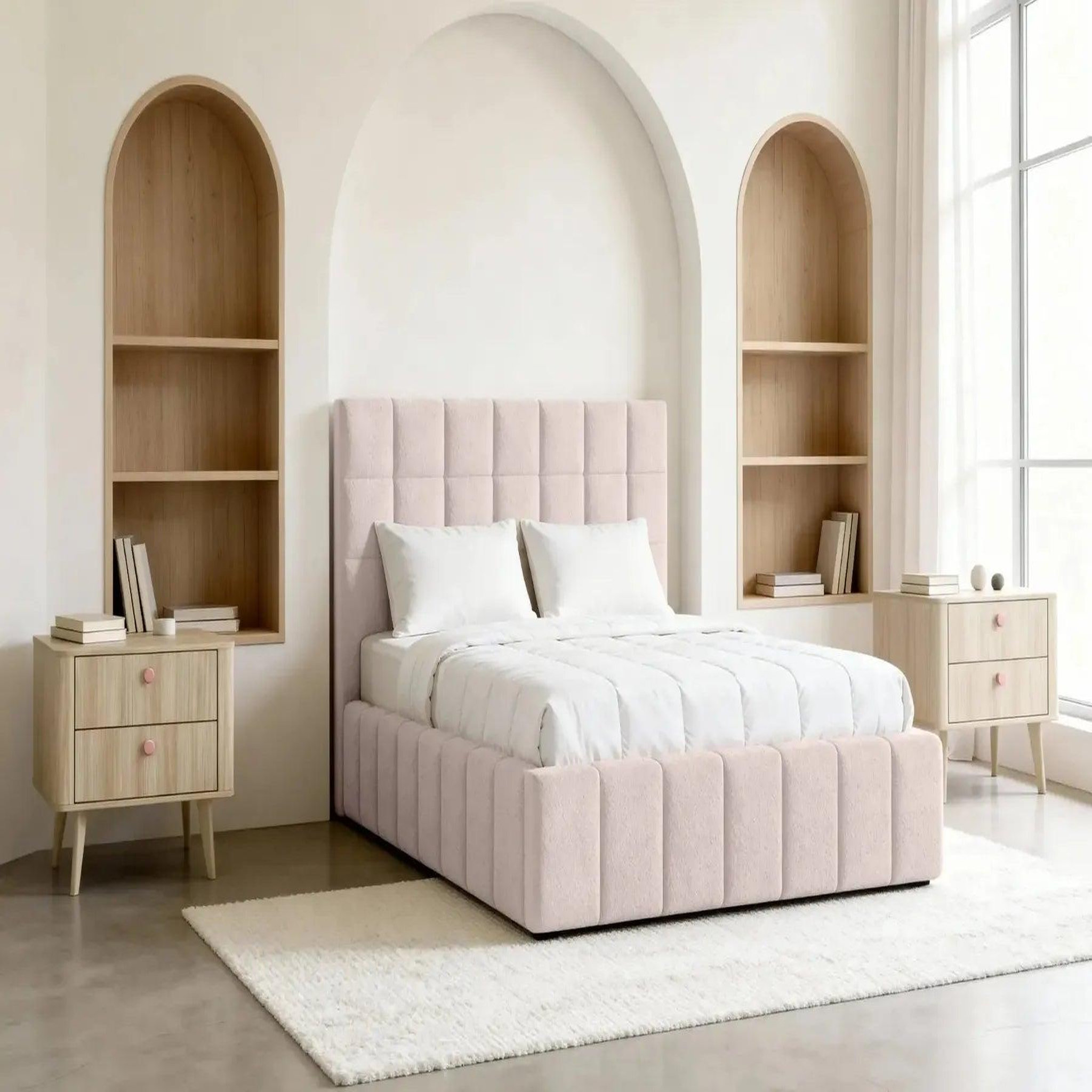 Voir la diapositive 2 : CASANOVA PARIS Florence - lit coffre tissu chenille