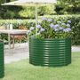 Voir la diapositive 1 : VIDAXL Lit sureleve de jardin Acier enduit de poudre 100x100x68cm Vert