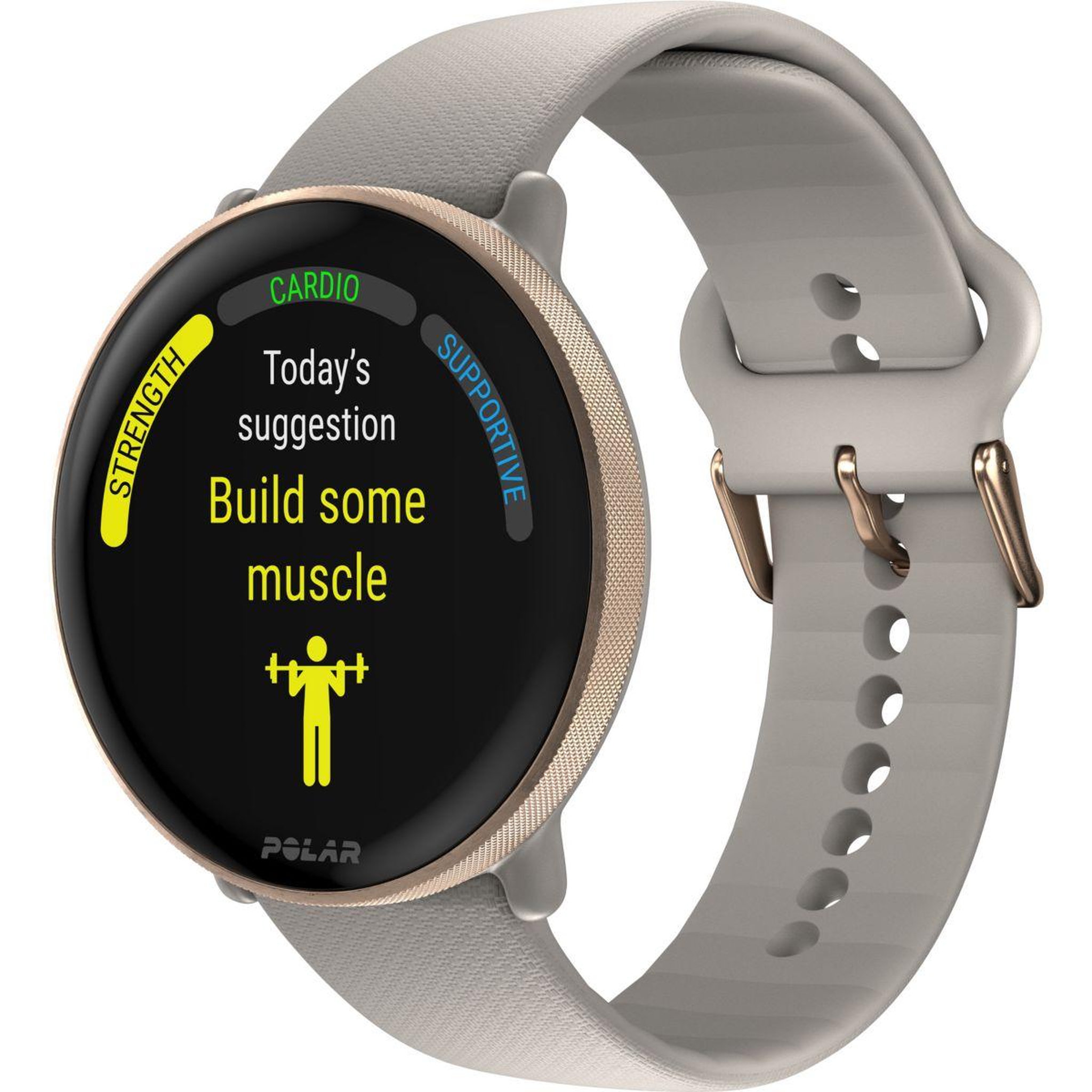 Voir la diapositive 4 : POLAR Montre sport Ignite 3 Greige/Sand S-L