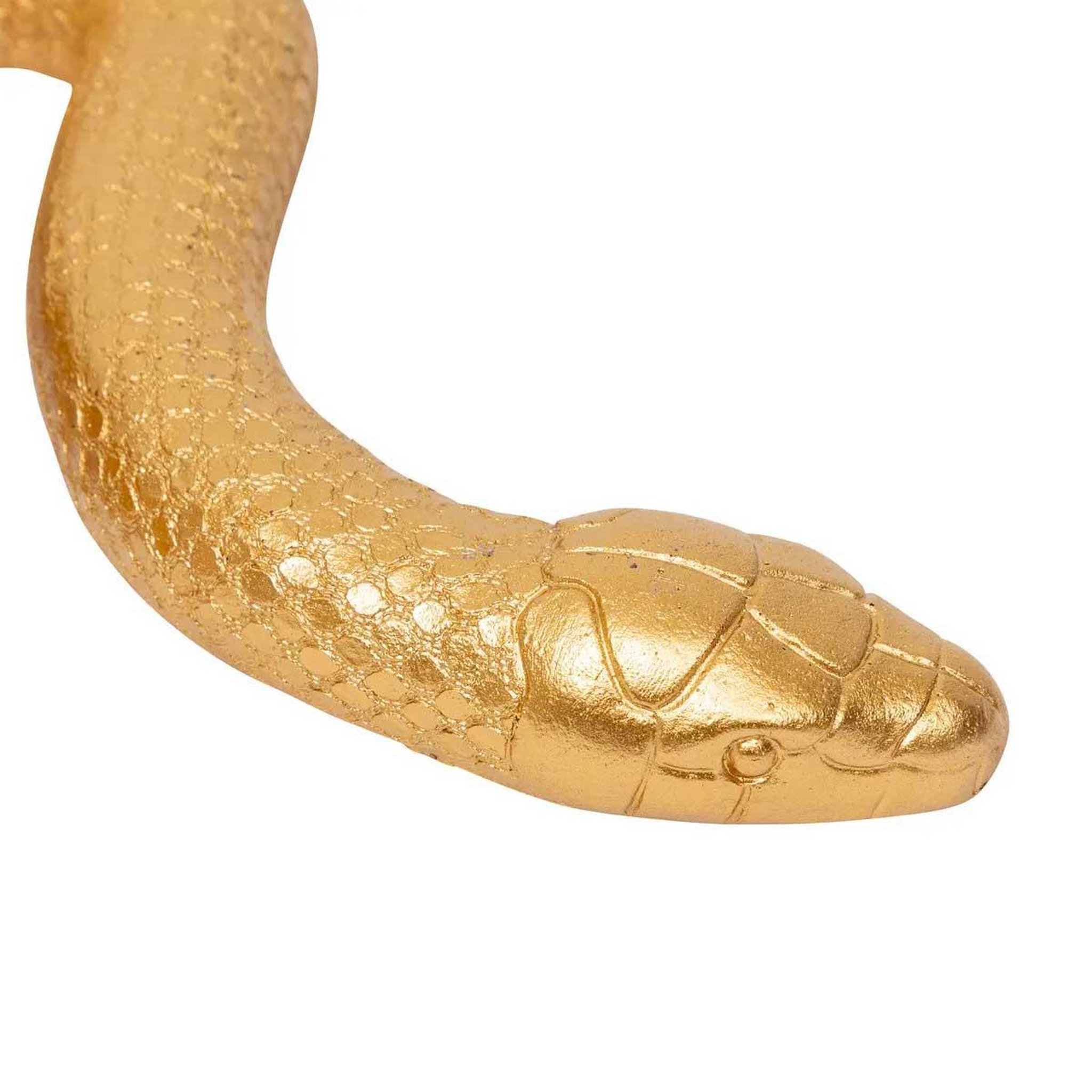 Voir la diapositive 2 : ATMOSPHERA Serpent déco en résine  wild romance  35cm doré