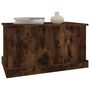 Voir la diapositive 4 : VIDAXL Boîte de rangement chêne fumé 70x40x38 cm bois d ingénierie