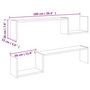Voir la diapositive 6 : VIDAXL Etageres murales 2 pcs chene sonoma 100x15x20cm bois ingenierie