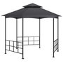 Voir la diapositive 1 : VIDAXL Belvedere avec parois 3,1x2,7 m Anthracite