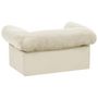 Voir la diapositive 6 : VIDAXL Canapé pour chien avec tiroir Crème 75x50x38 cm Peluche