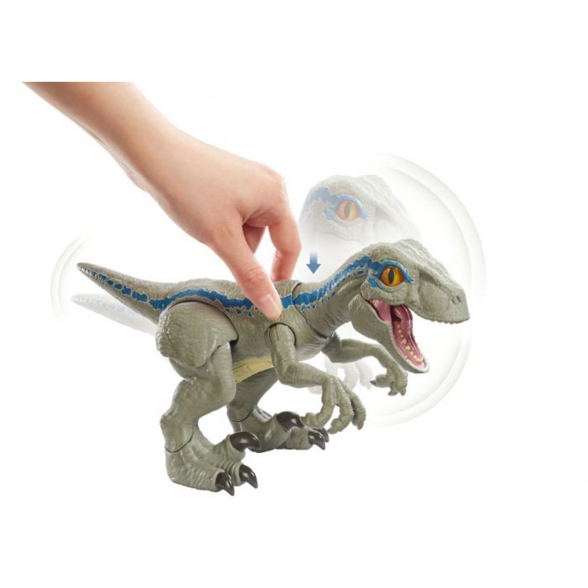MATTEL Figurine interactive dinosaure Bébé Blue 20 cm - Jurassic World
