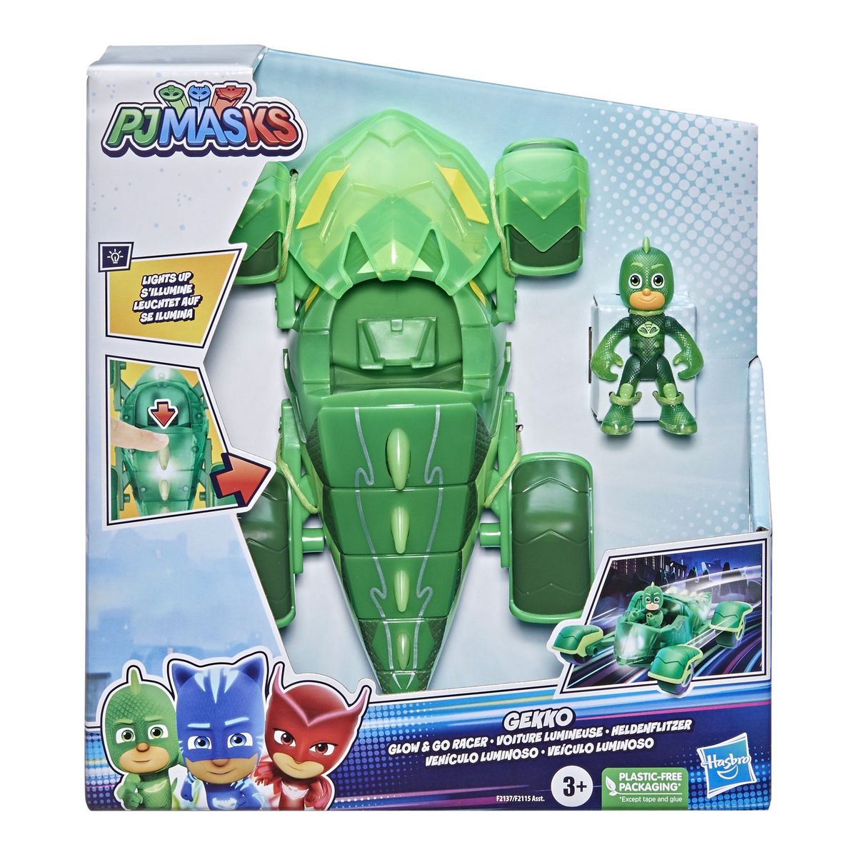HASBRO Les Pyjamasques - Voitures lumineuses - vert