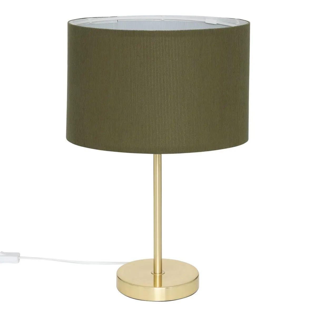 ATMOSPHERA Abat-Jour Côtelé  Beline  30cm Kaki