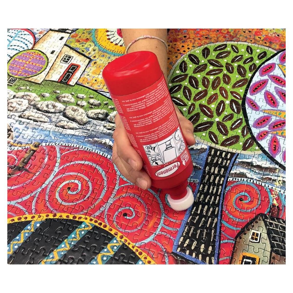 EDUCA Colle permanente pour Puzzle Permanent Fix