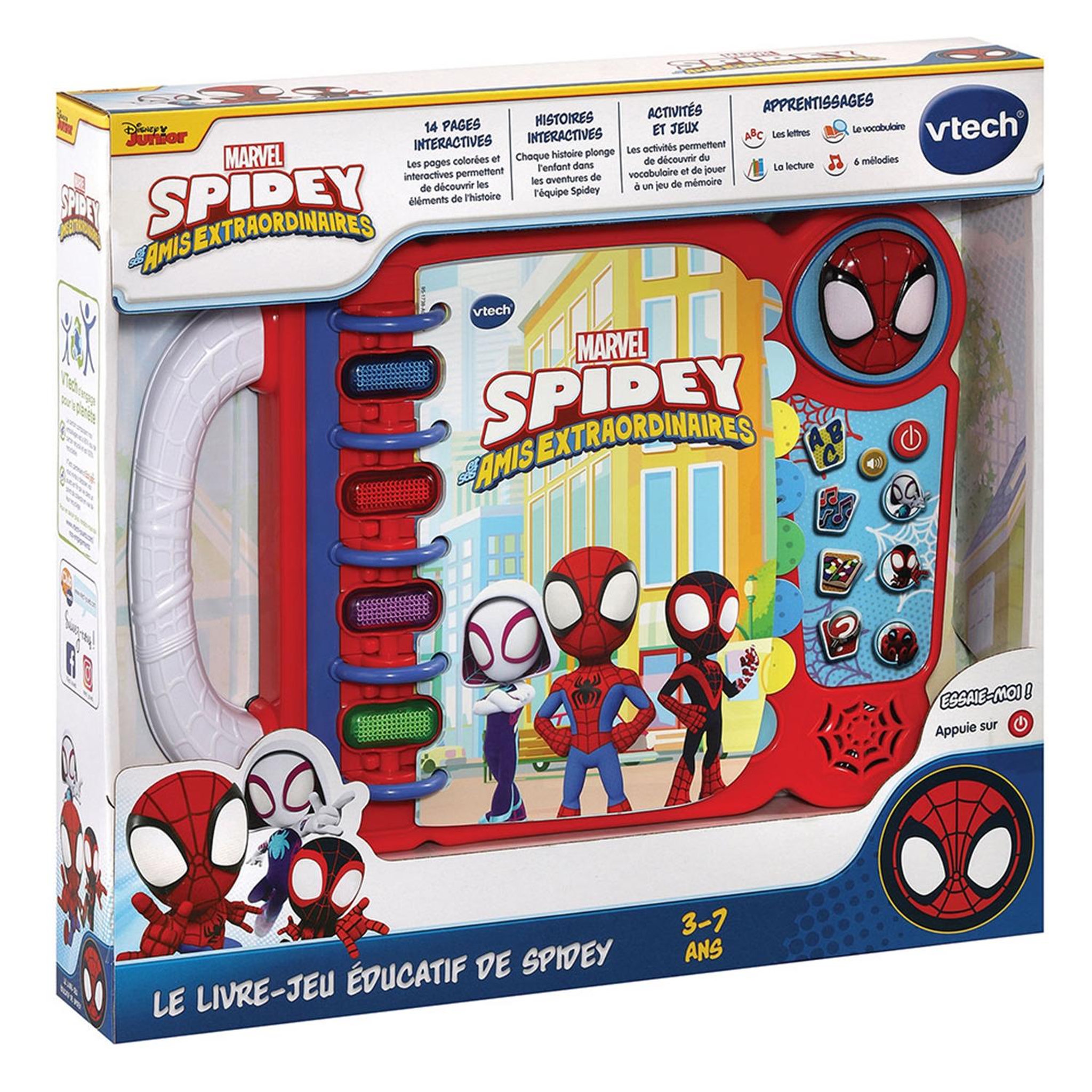 VTECH Le livre-jeu éducatif de Spidey