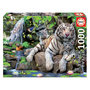 Voir la diapositive 1 : EDUCA puzzle 1000 pieces tigres blancs du bengale