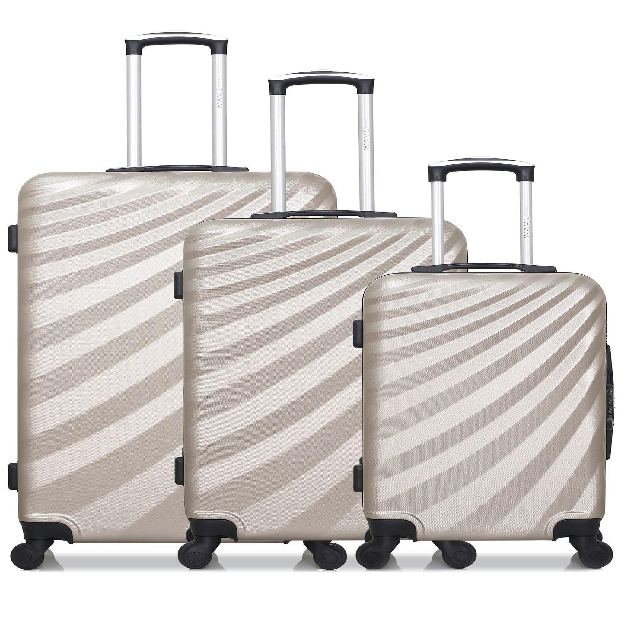 WAVE PARIS Wave paris - lot de 3 - valise grand format, valise weekend et valise cabine danube