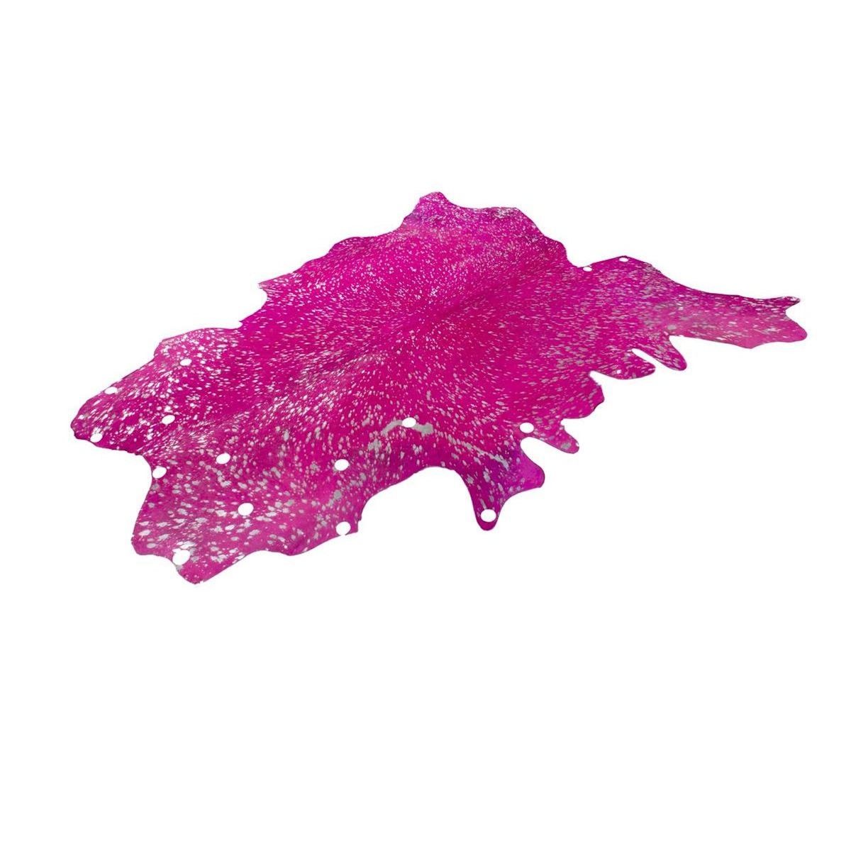 Paris Prix Tapis Peau de Vache  Glam  Violet & Argent