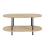Voir la diapositive 2 : Paris Prix Table Basse 2 Niveaux  Eli  120cm Naturel