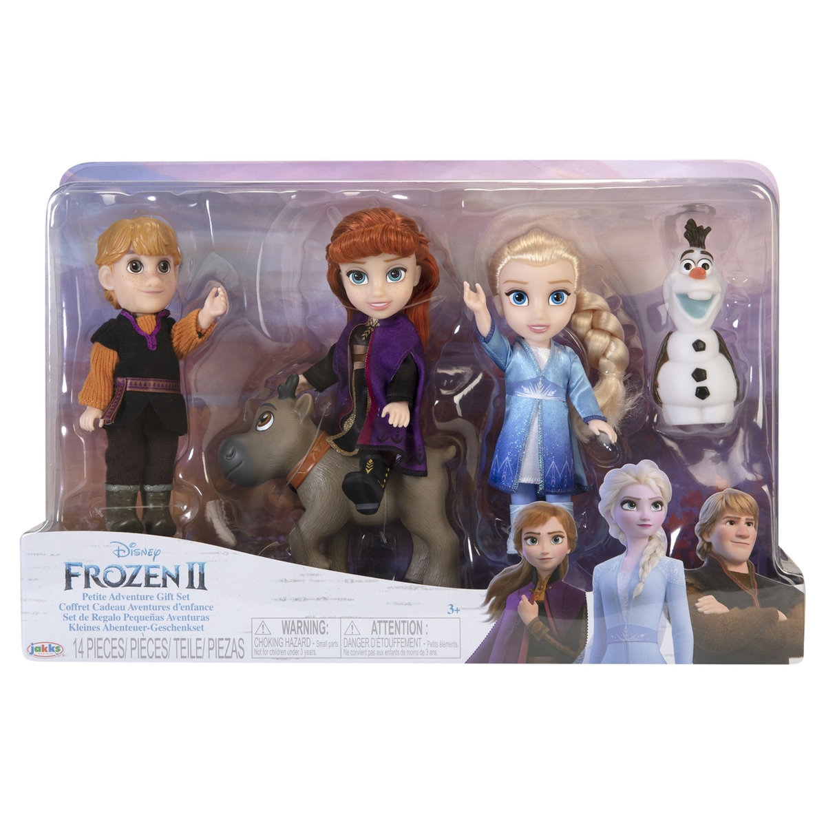 JAKKS PACIFIC Coffret 5 poupées 15 cm Reine des Neiges 2
