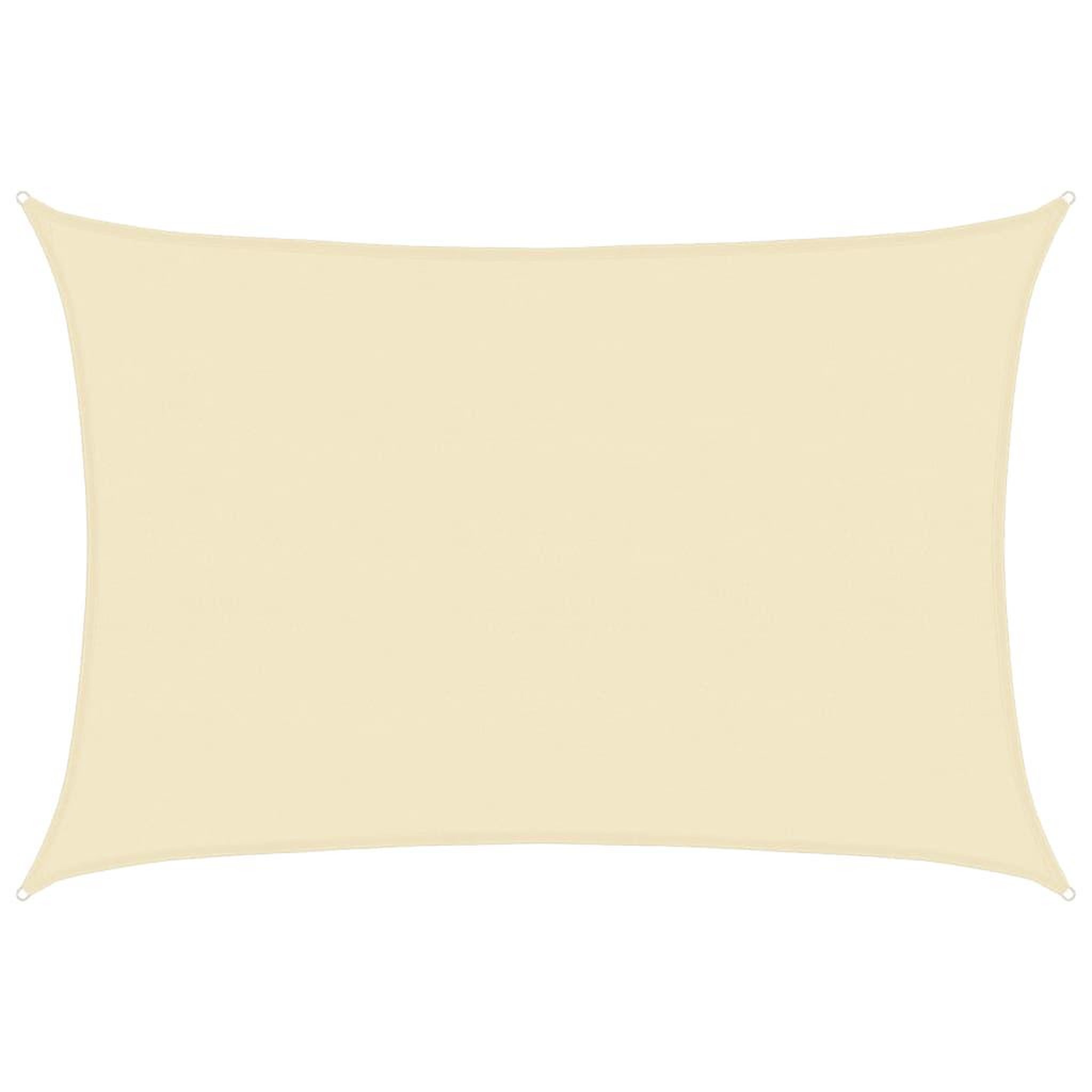 Voir la diapositive 2 : VIDAXL Voile d'ombrage 160 g/m^2 Creme 5x7 m PEHD