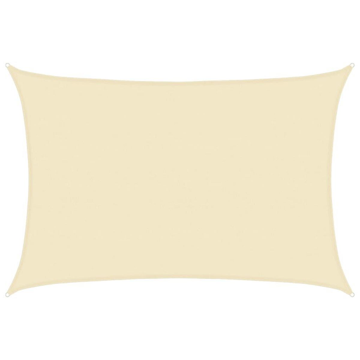 VIDAXL Voile d'ombrage 160 g/m^2 Creme 5x7 m PEHD