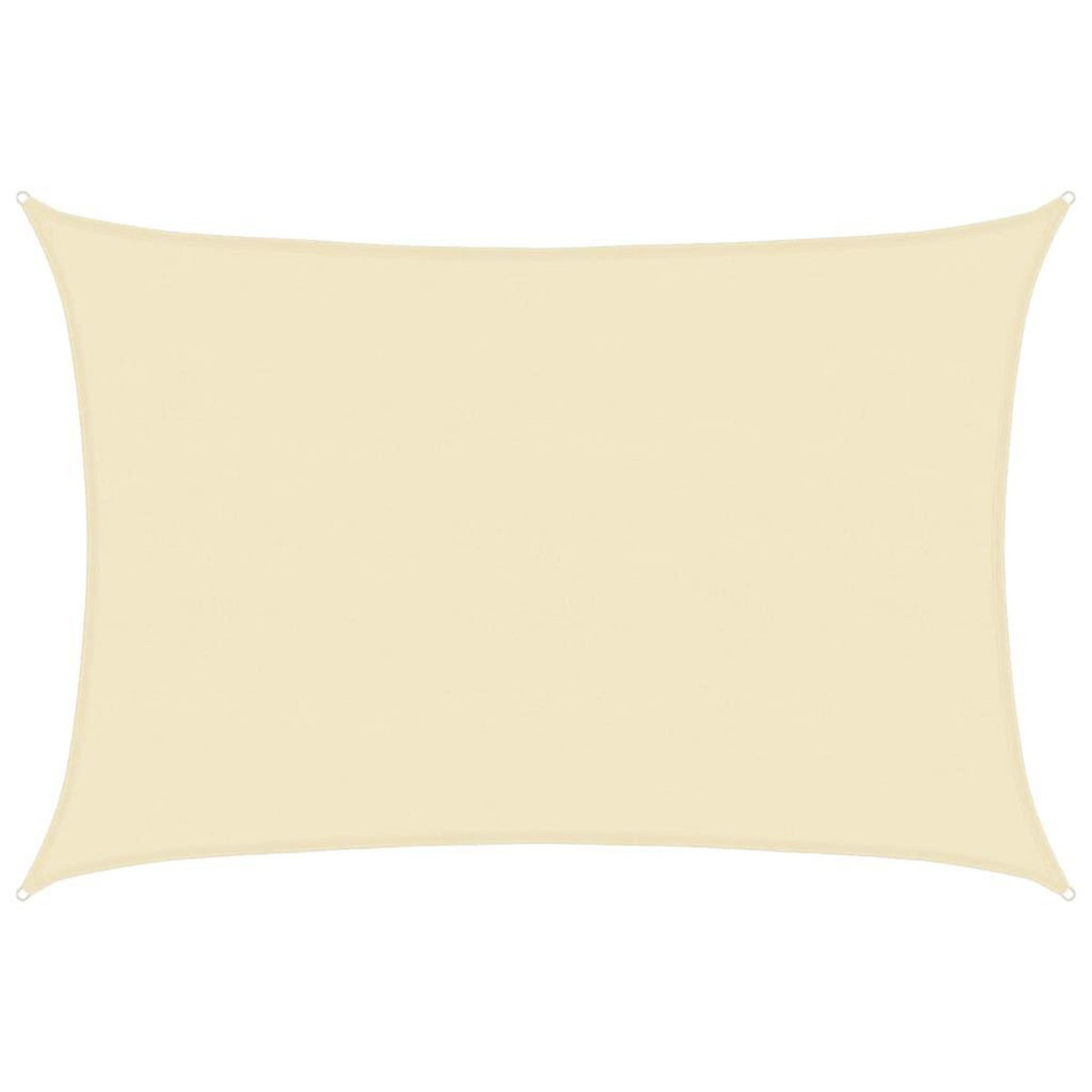 VIDAXL Voile d'ombrage 160 g/m^2 Creme 5x7 m PEHD