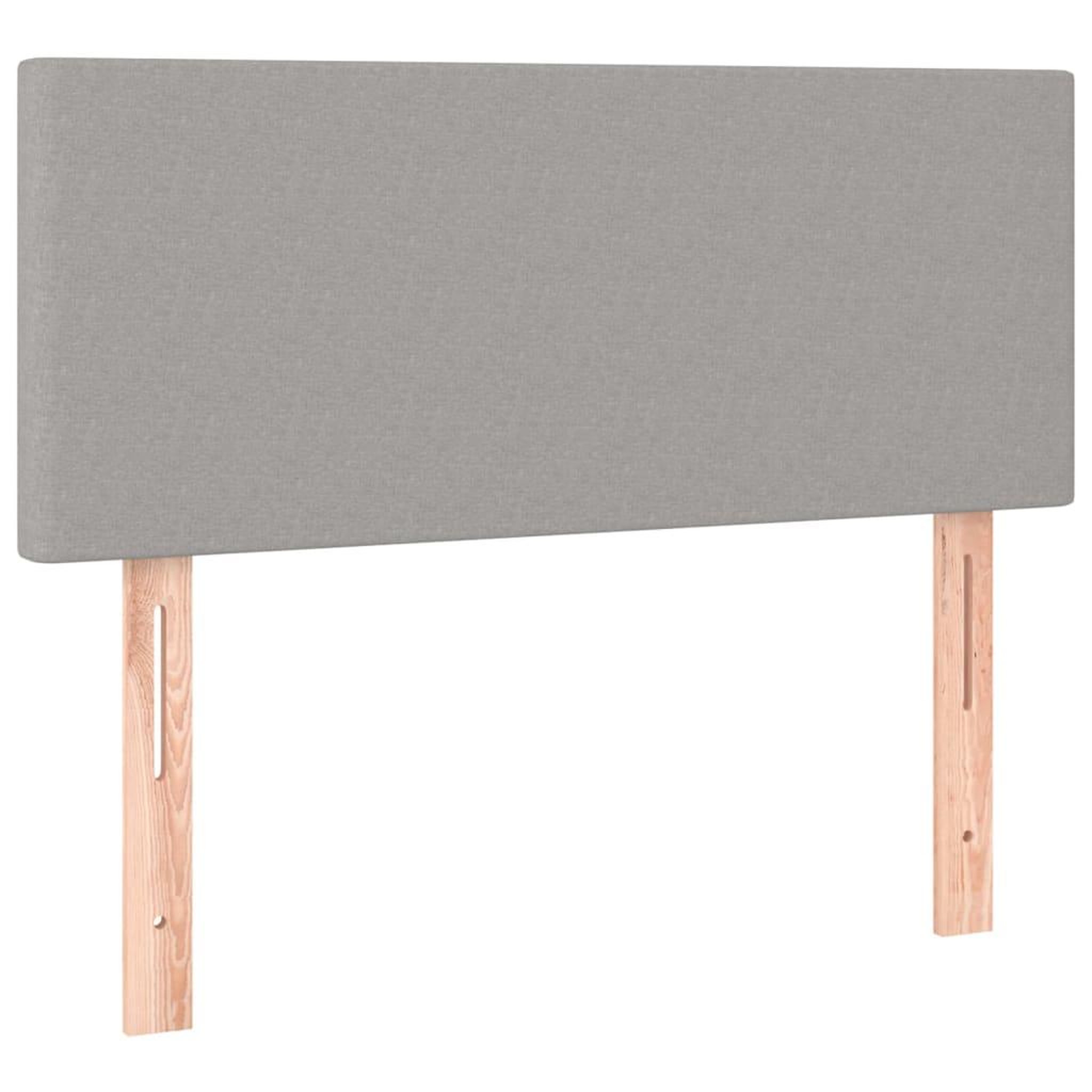 Voir la diapositive 4 : VIDAXL Tete de lit a LED Gris clair 80x5x78/88 cm Tissu