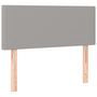 Voir la diapositive 4 : VIDAXL Tete de lit a LED Gris clair 80x5x78/88 cm Tissu