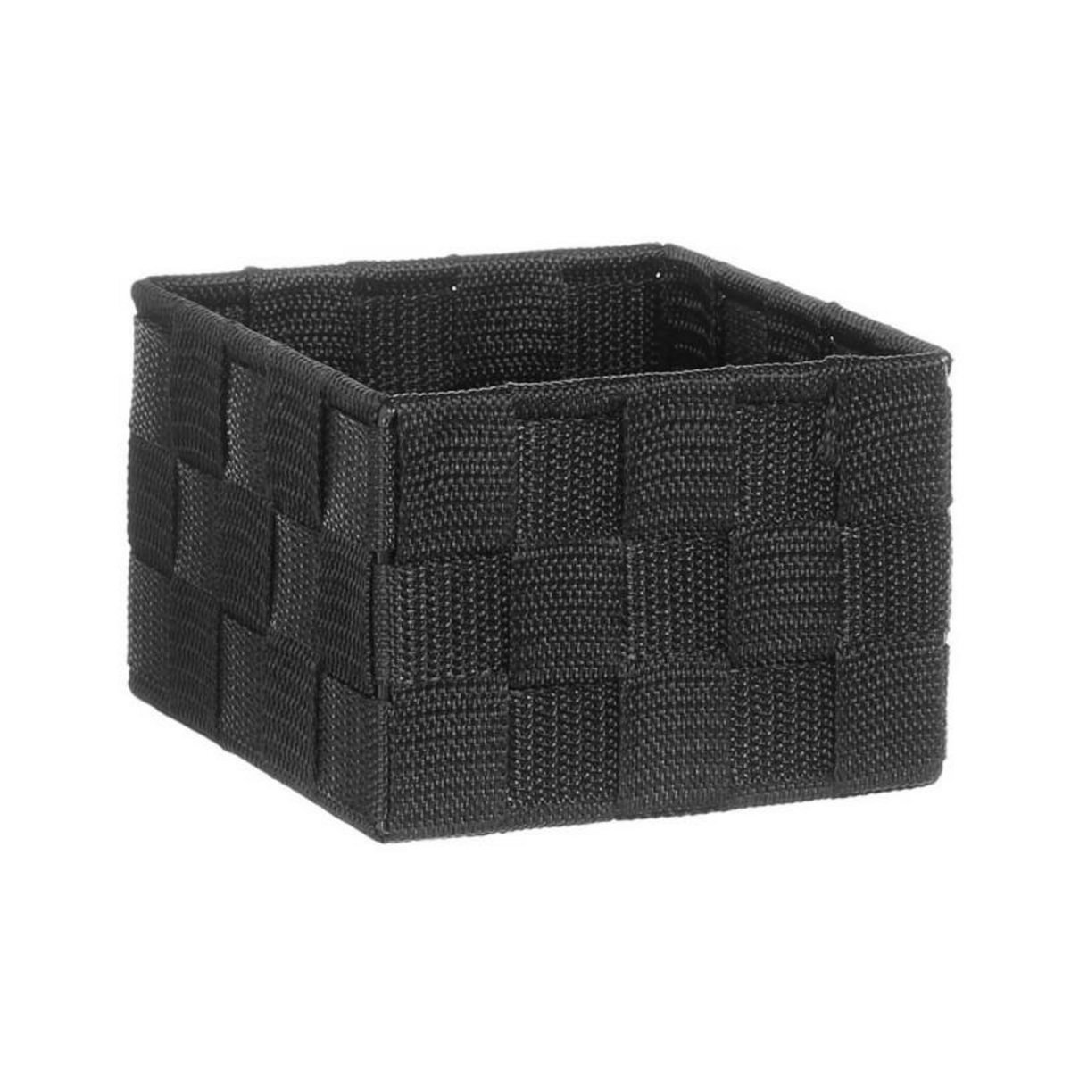  Lot de 4 Paniers de Rangement  Déco  28cm Noir