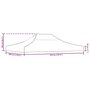 Voir la diapositive 6 : VIDAXL Toit de tente de reception 4x3 m Vert 270 g/m^2
