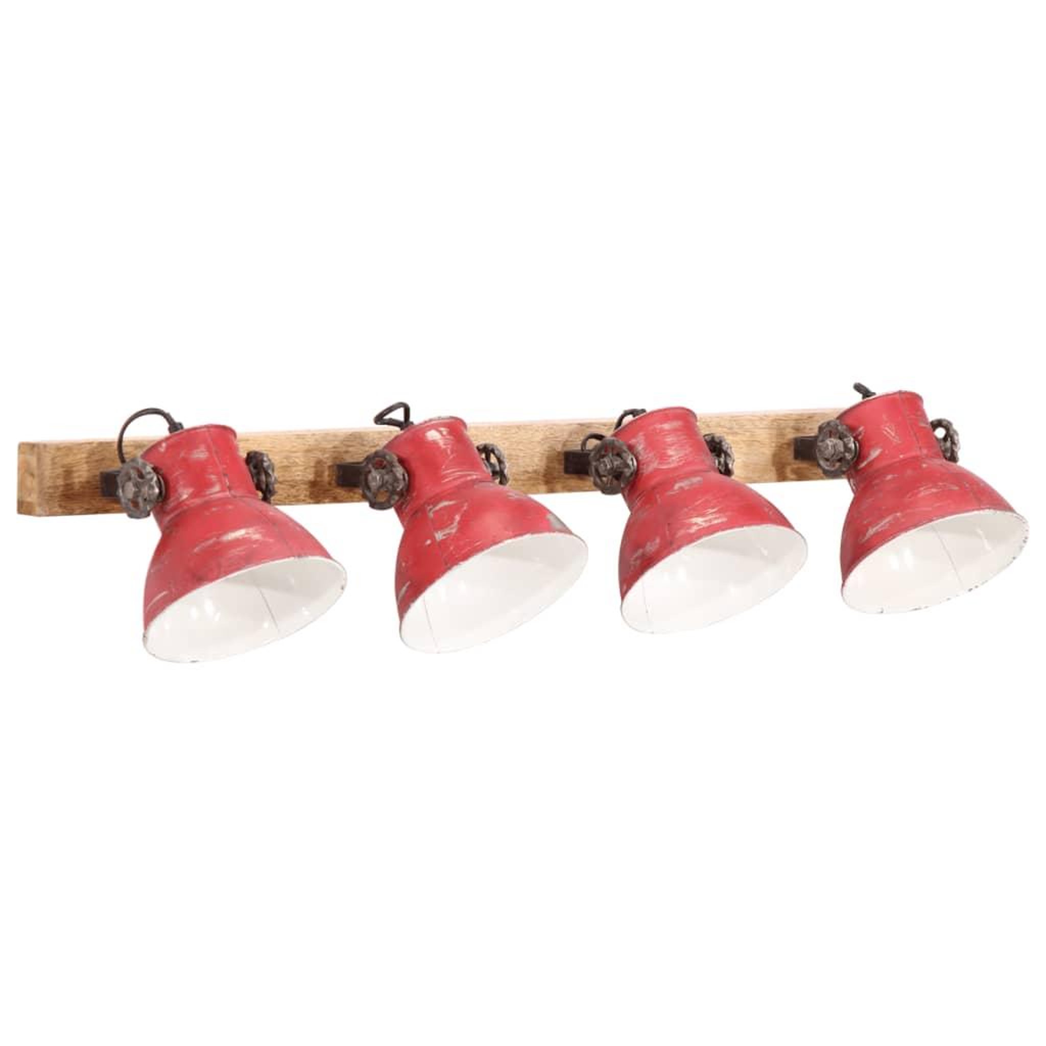 Voir la diapositive 2 : VIDAXL Lampe murale 25 W rouge delave 90x25 cm E27